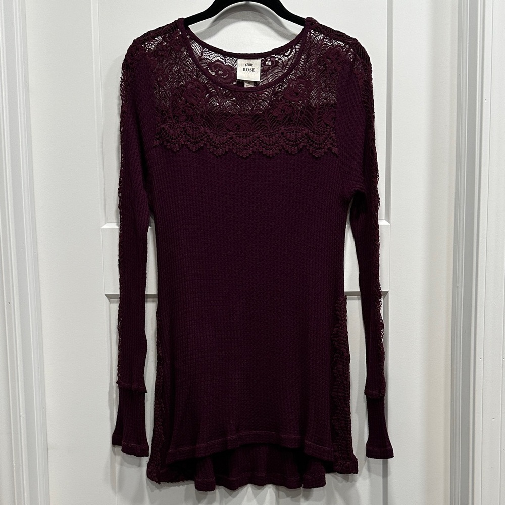 Knox Rose Lace Knit Tunic - Size Medium